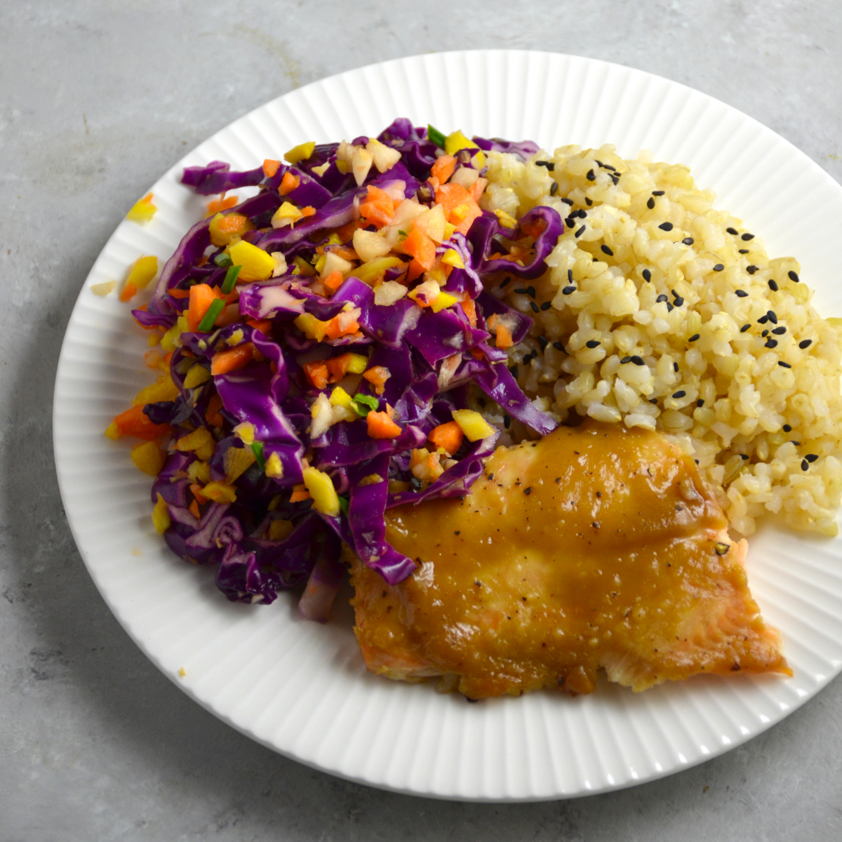 Gluten free, low fodmap miso salmon is a delicious weeknight dinner.